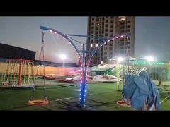 Balançoire imperméable en forme de moom avec des lumières LED qui changent de couleur Décoration de jardin extérieur pour enfants et adultes