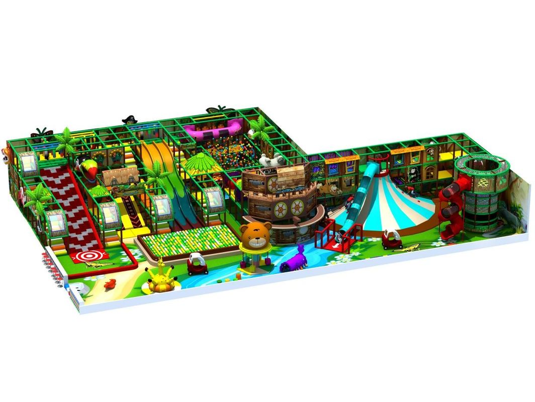 Structures de jeu commerciales de style forêt fraîche Centre commercial doux Équipement de jeu doux intérieur