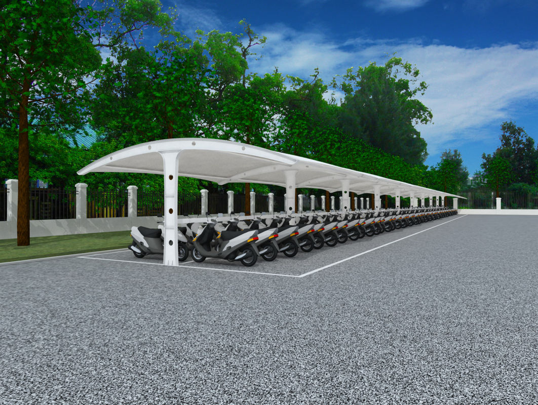 Fabrique à membrane de traction PVDF École extérieure Carport Canopy d'ombre Pour le parking