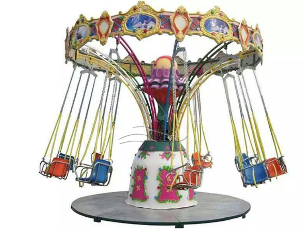 Équipement de carnaval en plein air 50Hz 100kg à 500kg Trailer Chaise volante Mini-établissements de divertissement pour enfants