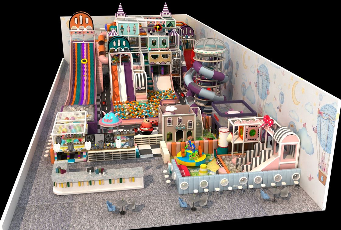 5 x 6m intérieur Fort Naughty enfants terrain de jeux en polypropylène adulte sécurisé parc d'attractions intérieur