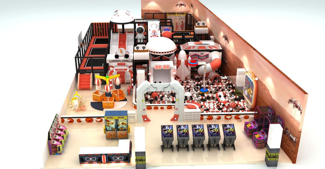 Appareils de jeux intérieurs en PVC, terrain de jeux commerciaux intérieurs, anti-craquage