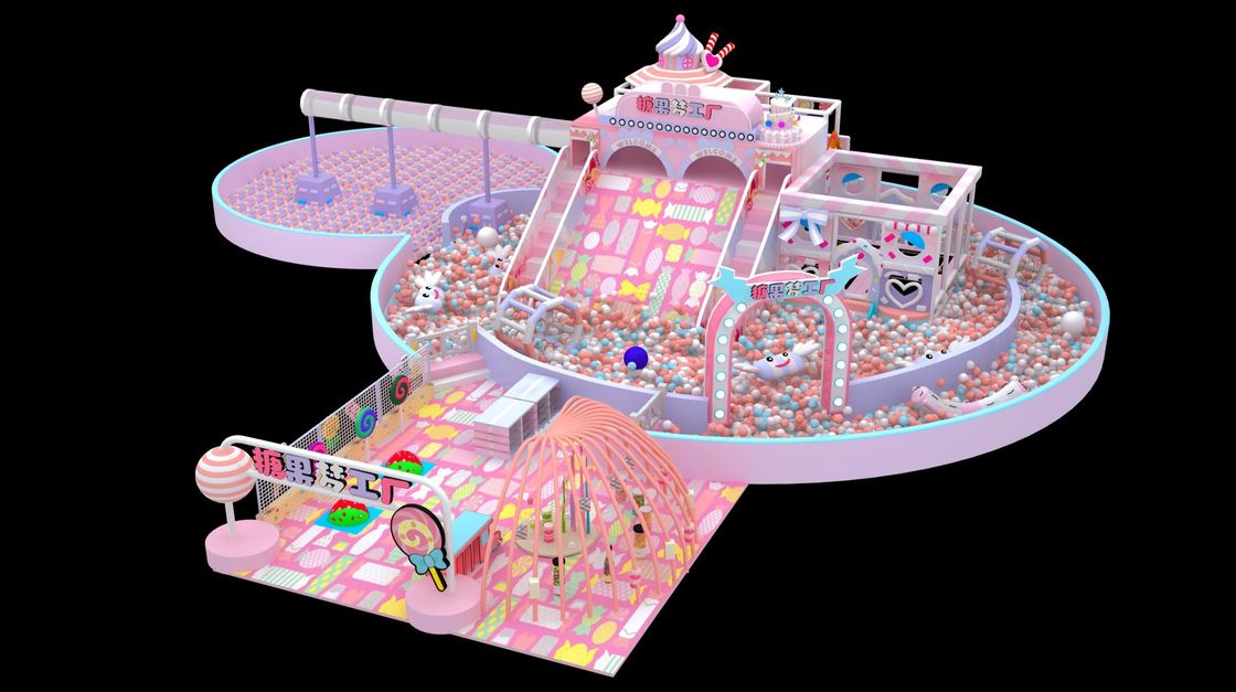 Équipement de terrain de jeu commercial confortable, enfant en sécurité, équipement de terrain de jeu intérieur coloré pour la maison