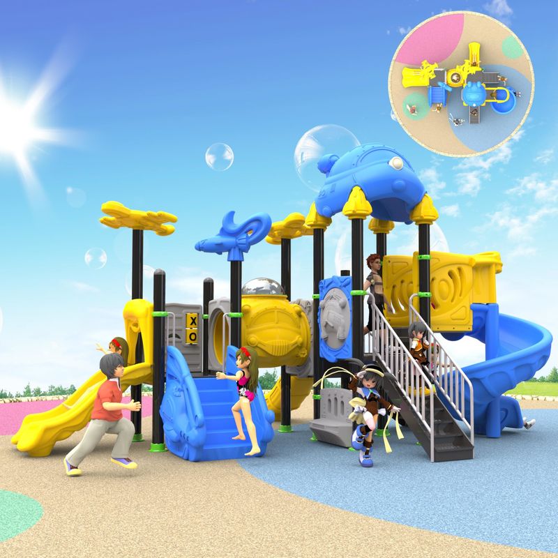 Couleurs personnalisées Équipement de jeu commercial pour enfants