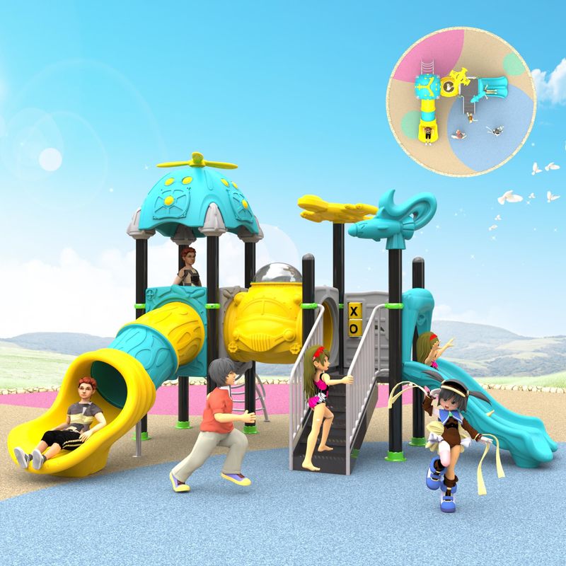 Couleurs personnalisées Équipement de jeu commercial pour enfants