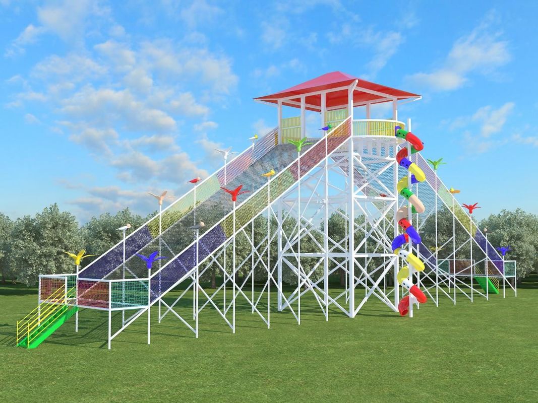 Cadres d'escalade personnalisés 5 personnes -10 personnes Équipement de terrain de jeux extérieur Parc de terrain en grille