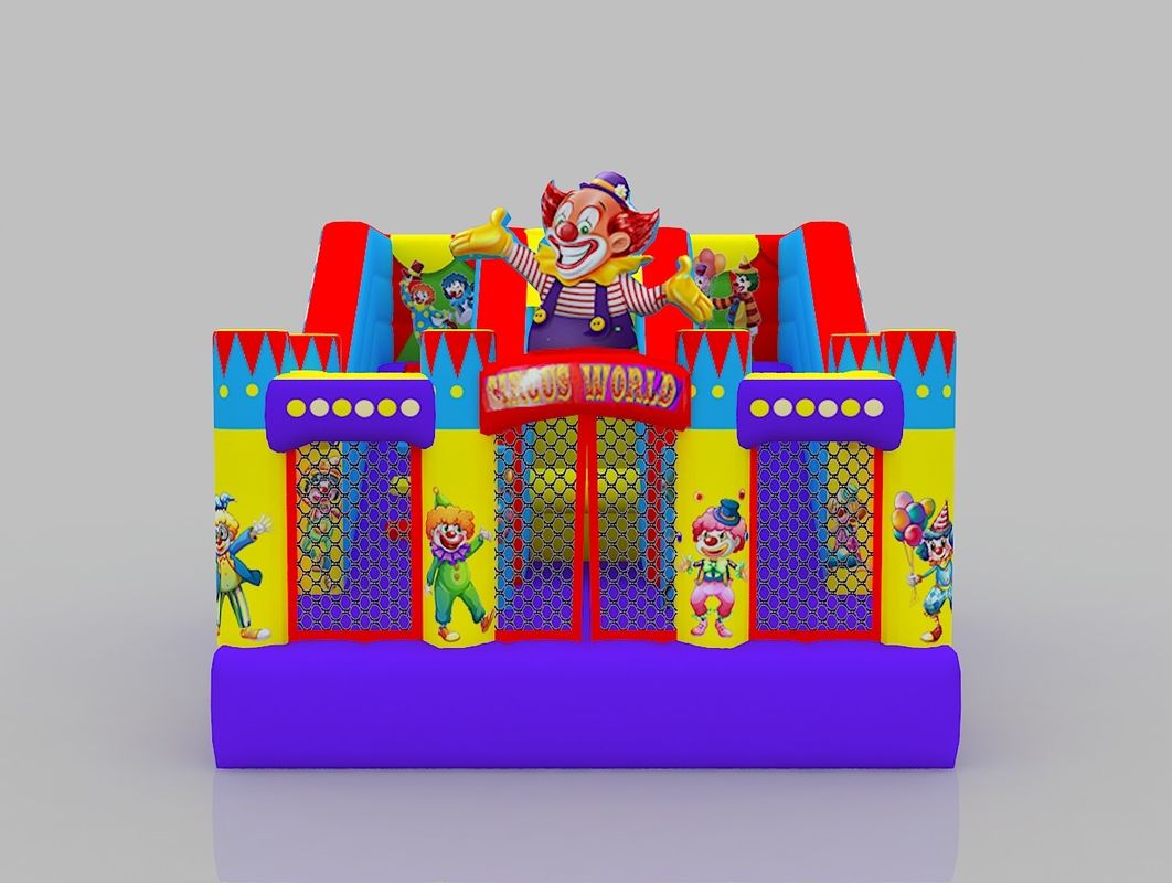 Château gonflable pour enfants Jaune Bleu Château gonflable extérieur Château gonflable avec glisser