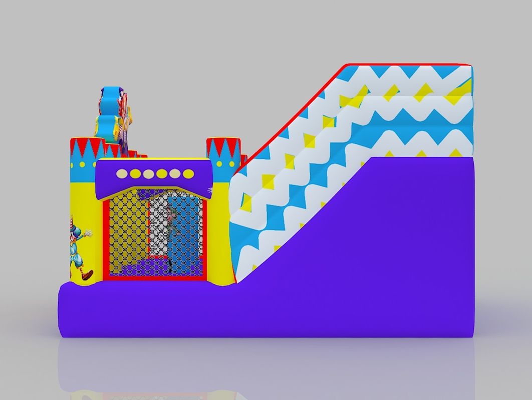 Château gonflable pour enfants Jaune Bleu Château gonflable extérieur Château gonflable avec glisser