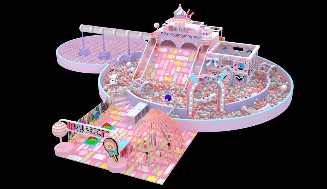Tapis peints sur le thème des bonbons enfants à l'intérieur terrain de jeux enfants enfants terrain de jeux équipement de zone intérieure