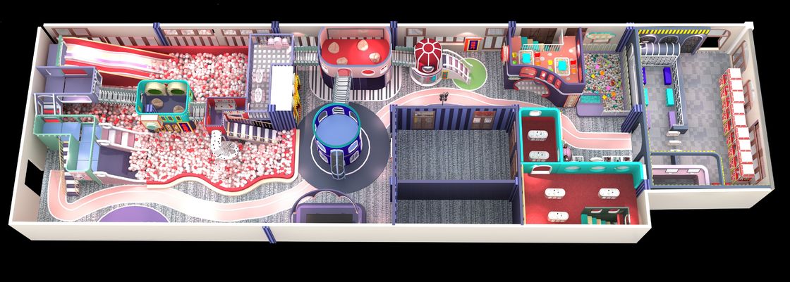 Vente en gros Nouvelle tendance Château à l'intérieur de jeu doux Parc d'attractions Fort pour enfants
