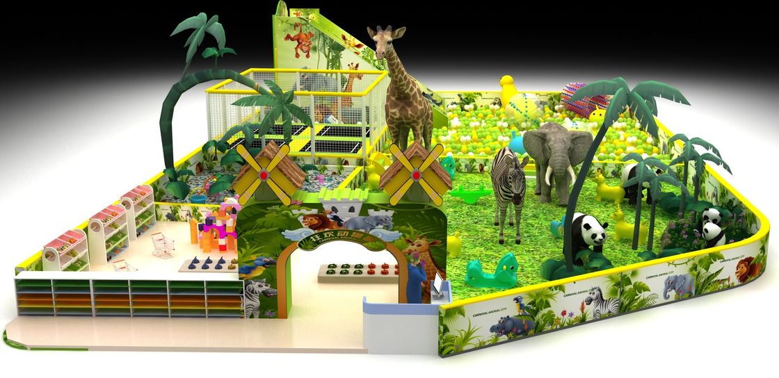 Jeux de jungle personnalisés en combinaison avec des glissières en douceur Jeux pour enfants