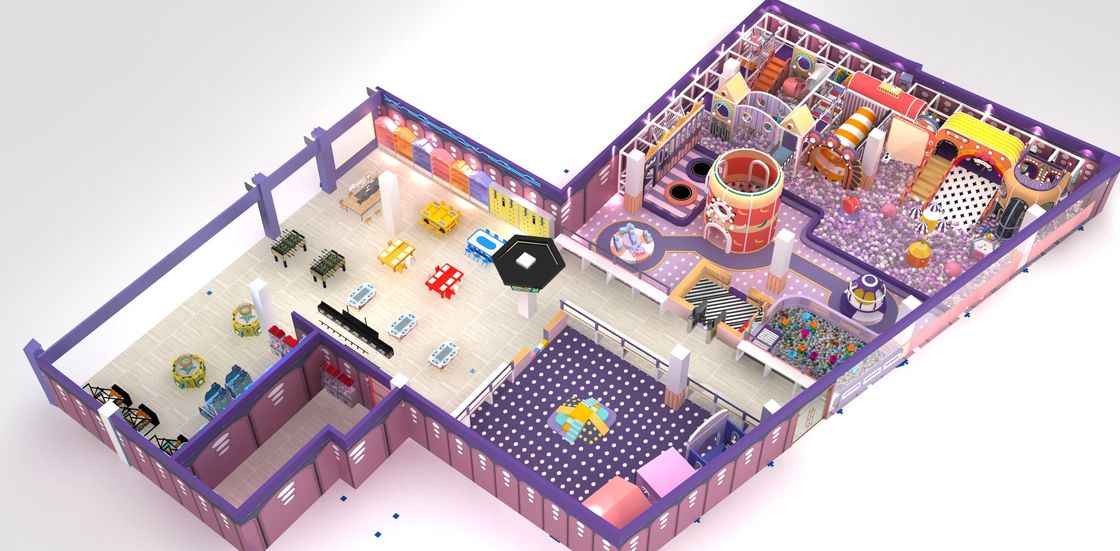 Centre de jeux intérieur Château coquin avec OEM / ODM Acceptable et amusant attractions Ball Pool
