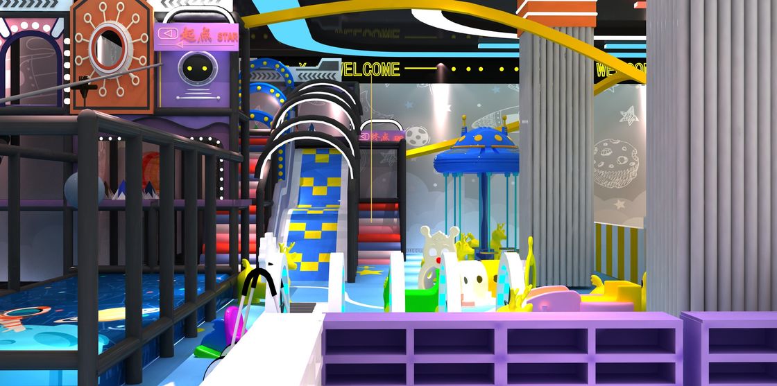 Terrain de jeux pour enfants à l'intérieur de la maison Amusement doux Terrain de jeux intérieur personnalisé pour encourager la créativité et les compétences sociales