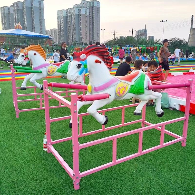 OEM Outdoor / Indoor Swing Rides Cheval à bascule de printemps en fibre de verre pour les 3-16 ans
