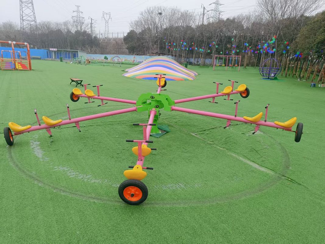 Parcs sans électricité Soseuse multi-personnes pour enfants Rides de terrain de jeux extérieur Soseuse à tuyaux galvanisés