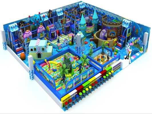 Le thème du monde de la mer Bébé Fort Naughty Lieu de jeux intérieur Maison de jeux douce Petit parc d'aventures