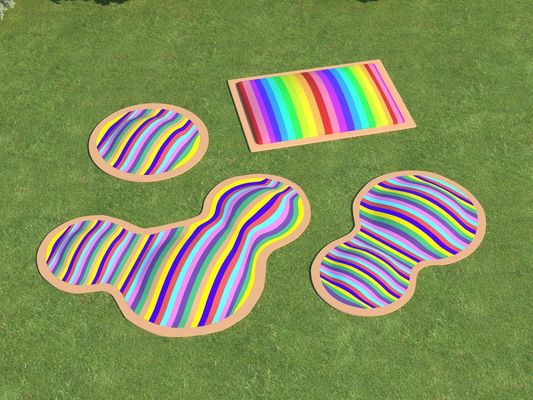 Parcs d'aventures en plein air gonflable gonflable trampoline sautant nuage