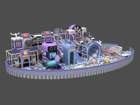 10 enfants Thème du château de la princesse Anti-UV LLDPE Parc d'attractions pour enfants