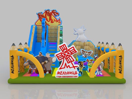 1.2m Mini Bounce House 12 ans Garde du corps Château gonflable