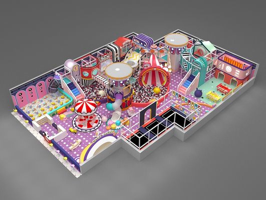 Château coquin sur mesure Enfants Petit équipement de terrain de jeu intérieur Ensemble de jeux doux