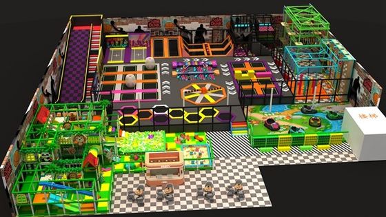 Fabricants de parcs de trampolines Parc de trampolines sportifs commerciaux pour grands enfants avec panier de basket