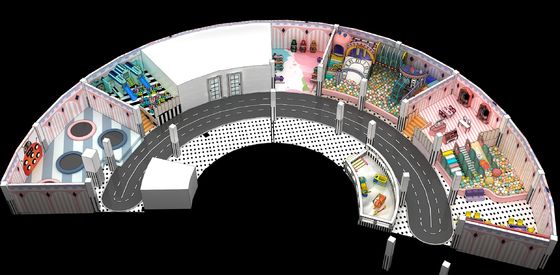 Encourage la créativité et les compétences sociales Château Naughty Aire de jeux intérieure souple pour enfants Adapté aux écoles