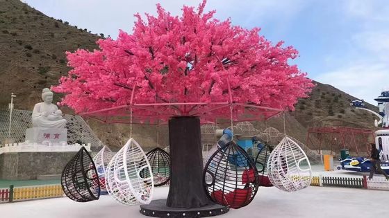 Équipement de jeu interactif avec balançoire en forme d'arbre fleuri, haute durabilité