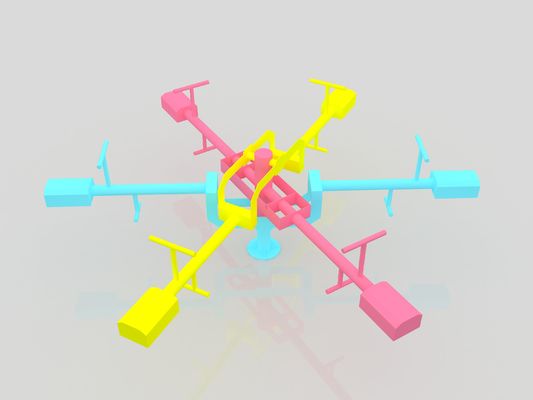 Balançoire extérieure personnalisée à 4 places pour aires de jeux et écoles